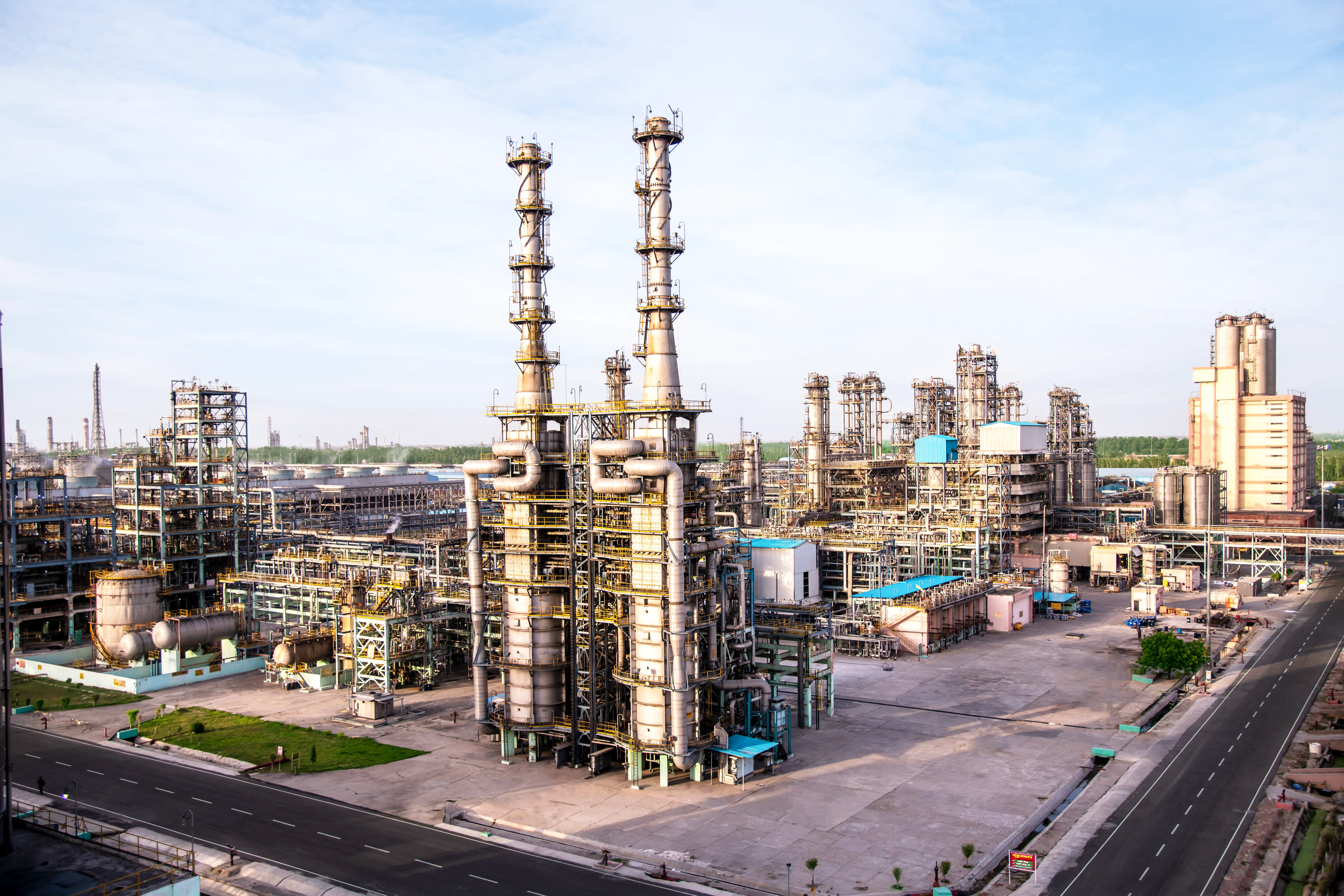 A view of Panipat Refinery and Petrochemicals Complex